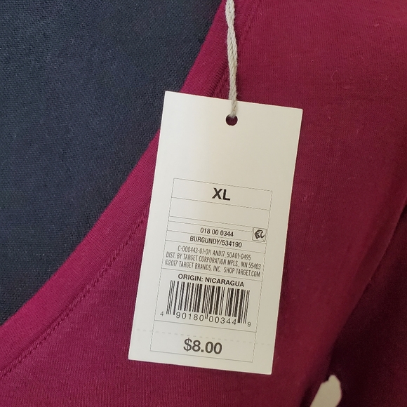 A New Day T-shirts Burgundy, Gray & White (3) - Picture 4 of 12